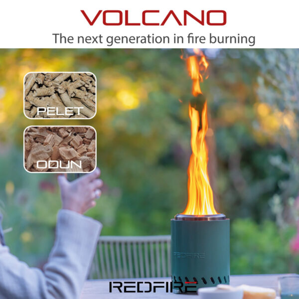RedFire Volcano - Hava Sirkülasyonlu Masaüstü Ateş Çukuru - Görsel 4